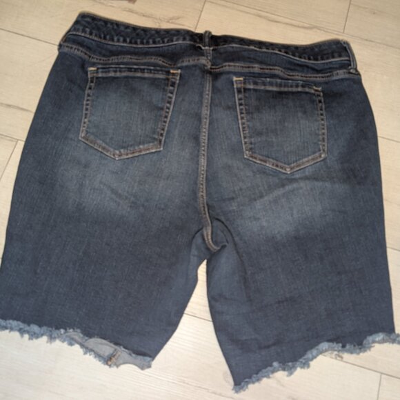 TORRID Distressed Denim Shorts "First At Fit" Womens Sz 20 - Picture 2 of 4